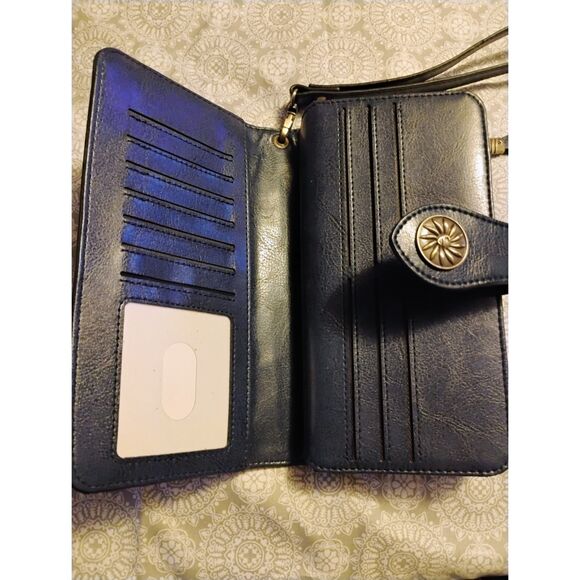 Travelambo Wallets Women RFID Large Capacity Leather Clutch Wallet Multi Card - Picture 3 of 6